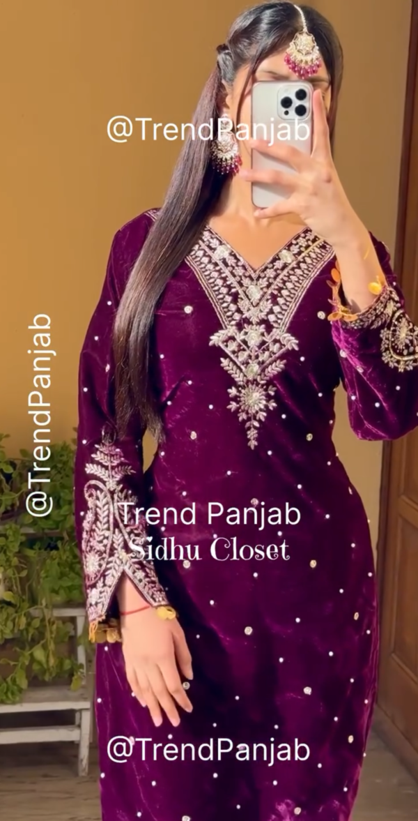 Deep Wine Velvet Suit – Royal Elegance
